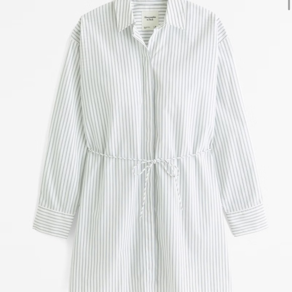 Abercrombie Long-Sleeve Mini Shirt Dress *NWT* - Picture 1 of 4